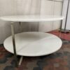 Modern White Two Tiered Coffee Table