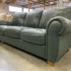 Dark Green Rolled Arm 3-Seat Sofa