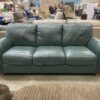 Dark Green Rolled Arm 3-Seat Sofa