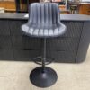YOUNIKE Modern Leather Swivel Barstools (Set of 4)