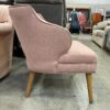 WORLD MARKET MCM Tyley Pink Upholstered Accent Chair