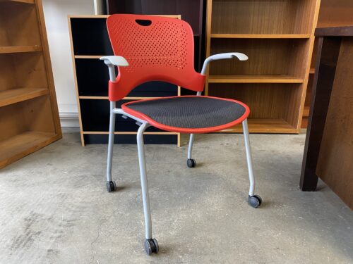 HERMAN MILLER Caper Stackable Red & Black Office Chair