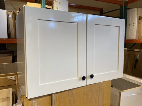 Crisp White Adjustable Shelf Wall Cabinet