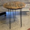 Rustic Branded Hairpin Leg Table