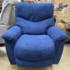 LA-Z-BOY James Dark Blue Swivel Rocking Power Recliner