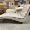 Tufted Chaise Lounge w/ Grey Lining