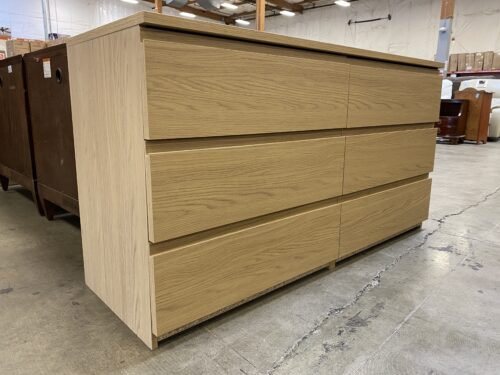 IKEA Storklinta Blonde 6-Drawer Dresser