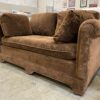 RB FURNITURE Brown Textured Loveseat