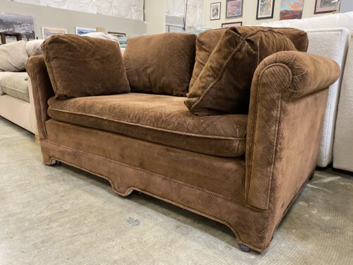 RB FURNITURE Brown Textured Loveseat