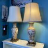 Vintage Chinese Porcelain Table Lamps (Set of 2)