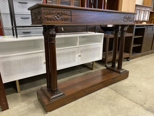 Neoclassical Wooden Console Table