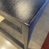 Rectangular 2-Tone Metal Leg Dining Table