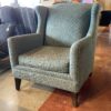 Teal Textured Wingback Armchair