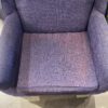 Purple Textured Wingback Armchair