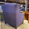 Purple Textured Wingback Armchair