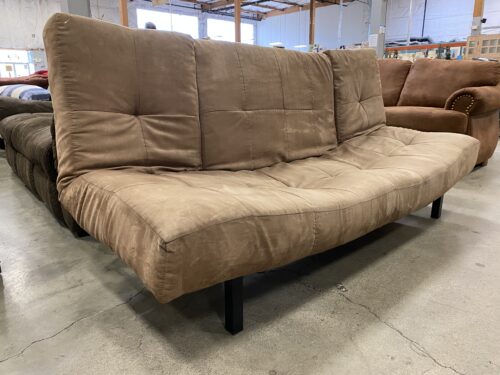 Brown Adjustable Futon w/ Metal base