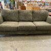 ASHLEY Sage Green Textured Weave 3-Seat Sofa