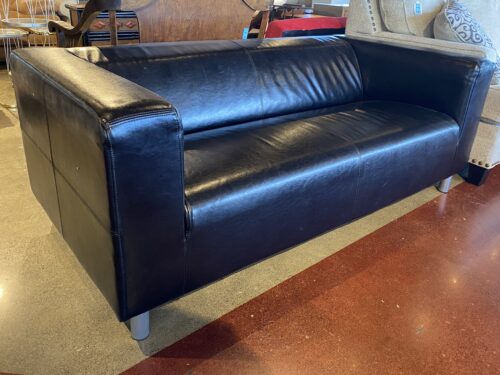 Sleek Minimal Black Apartment Sofa