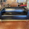 Sleek Minimal Black Apartment Sofa