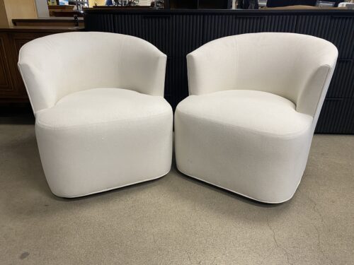RESTORATION HARDWARE Arden Swivel Chair  (Set of 2)