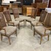 HENREDON Vintage Cane Back Dining Chairs (Set of 6)