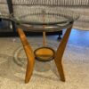 Space Needle Glass Top Side Table