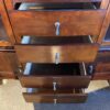 Glossy Brown 2Pc. Glass Shelf Display Hutch