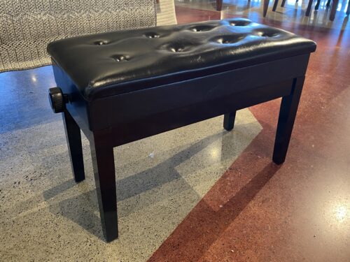 NEW! Tufted Black Piano Bench w/ Storage