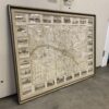 Antique Rare 1852 District Map of Ville de Paris