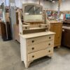 Blonde 3-Drawer Dresser w/ Mirror