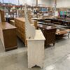Blonde 3-Drawer Dresser w/ Mirror