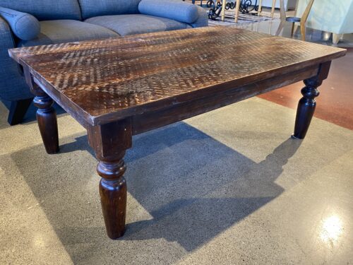 Low Dark Roast Ripple Top Coffee Table