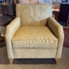 Lemon Cream Upholstered Armchair