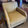 Lemon Cream Upholstered Armchair