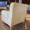 Lemon Cream Upholstered Armchair
