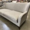 Greige Woven Curved Back Sofa