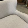 Greige Woven Curved Back Sofa