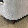 Greige Woven Curved Back Sofa