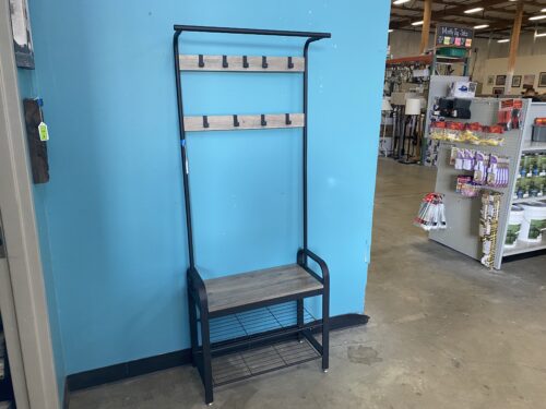 Hallway Coat Rack with Bench Seat