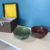 Chinese Dragon Soapstone Bowls with Box  (Set of 2)