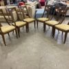 KINDEL EMPIRE  Vintage 80s Curved Wood Dining Chairs (Set of 6)