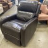 Dark Brown Leather Electric Rocking Recliner