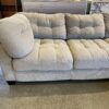 Grey Tufted L Shaped Sectional Couch
