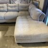 Grey Tufted L Shaped Sectional Couch