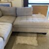 Grey Tufted L Shaped Sectional Couch