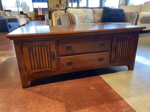 Wooden Coffee Table with Storage