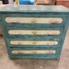 Vintage Green Dresser with Floral Detail