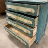 Vintage Green Dresser with Floral Detail