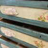 Vintage Green Dresser with Floral Detail
