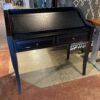 Black Wooden Fold Down Writing Desk